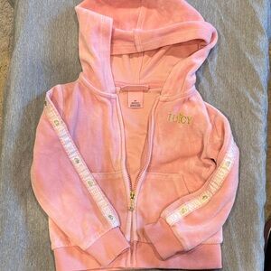 Juicy Couture Light Pink Kids Zip-Up Hoodie